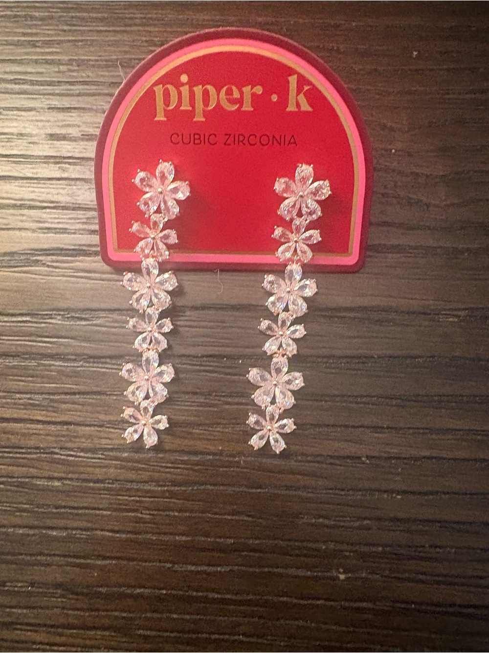 NEW Piper K Rose Gold Flower Earrings